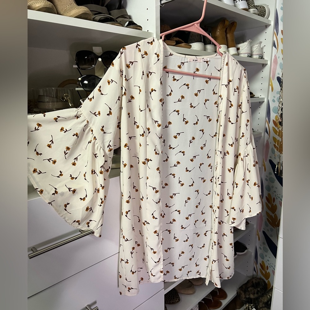 Womens Kimono with Bell Sleeves